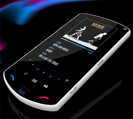 Мобильный телефон AVA с 2-мя дисплеями